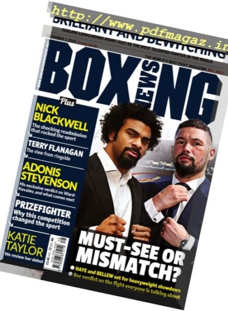 Boxing News – 1 December 2016 Cover