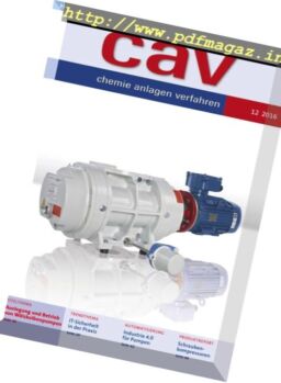 CAV Chemie Anlagen Verfahren – Nr.12, 2016