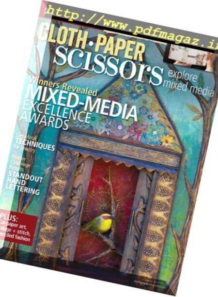 Cloth Paper Scissors – January-February 2017 Cover