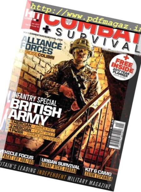 Combat & Survival – January 2017 Cover