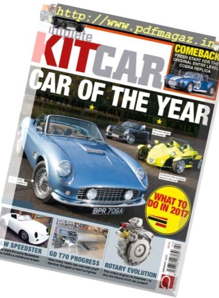 Complete Kit Car – January 2017 Cover