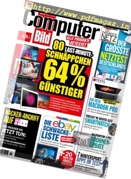 Computer Bild Germany – 10 Dezember 2016 Cover