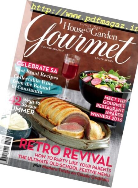 Conde Nast House & Garden Gourmet South Africa – Summer 2016-2017 Cover