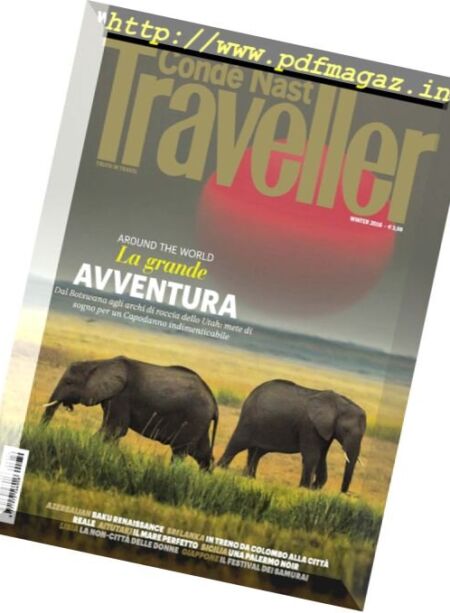 Conde Nast Traveller Italia – Winter 2016 Cover