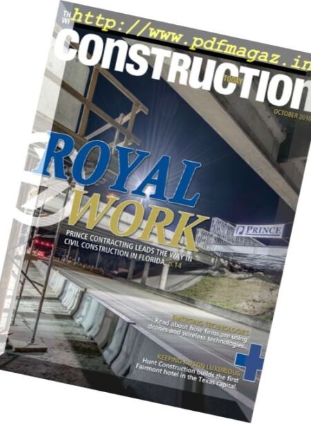 Construction Today – October 2016 Cover