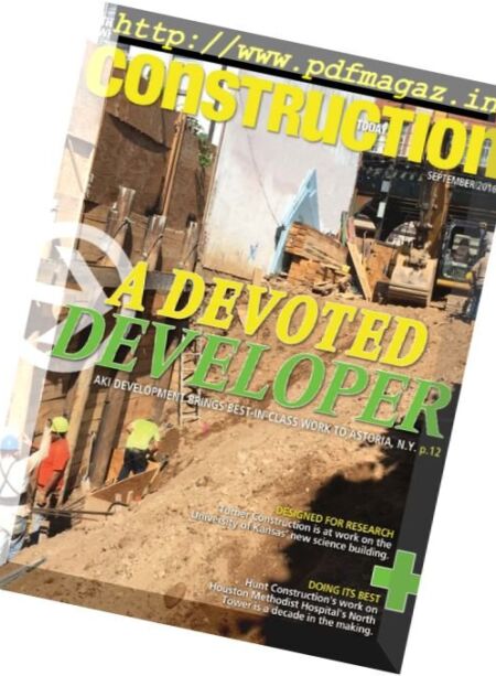 Construction Today – September 2016 Cover