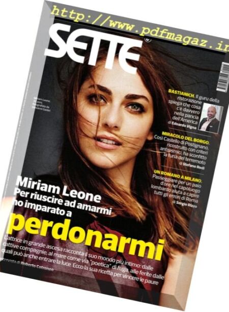 Corriere della Sera Sette – 16 Dicembre 2016 Cover
