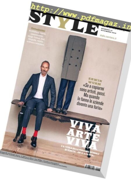 Corriere della Sera Style – Dicembre 2016 Cover