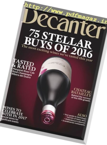 Decanter UK – January 2017 Cover