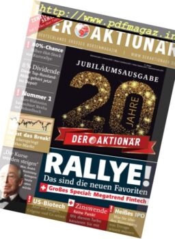 Der Aktionar – 18 November 2016