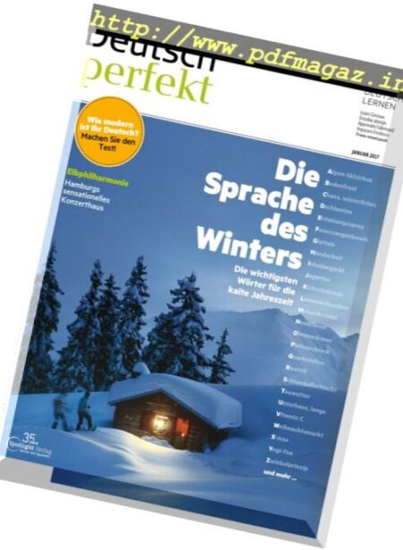 Deutsch perfekt – Januar 2017 Cover