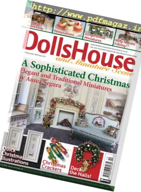 Dolls House and Miniature Scene – December 2016 Cover