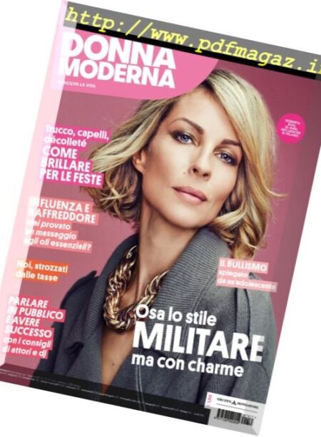Donna Moderna – 13 Dicembre 2016 Cover