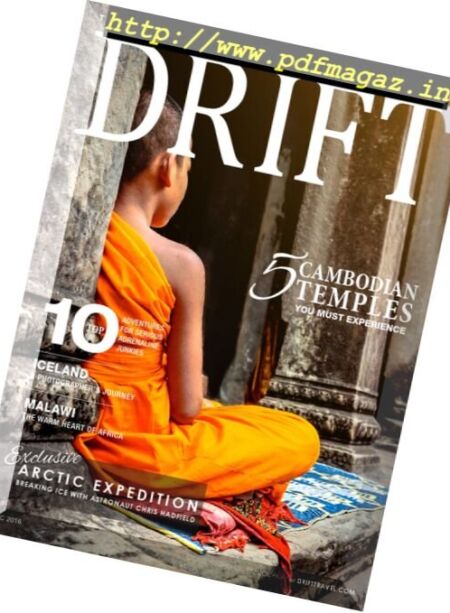Drift Travel Magazine – December 2016 Cover