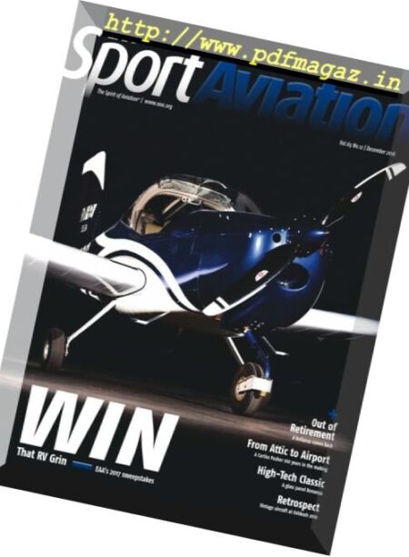 EAA Sport Aviation – December 2016 Cover