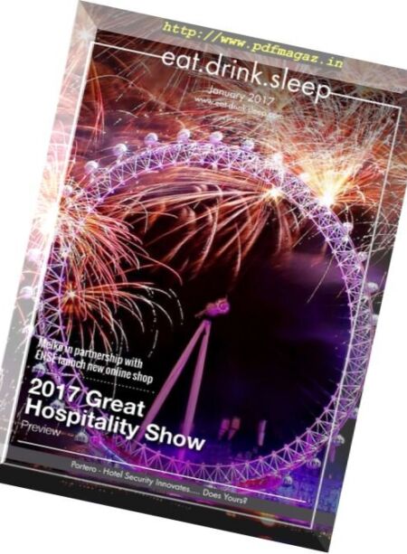 Eat. Drink. Sleep – January 2017 Cover
