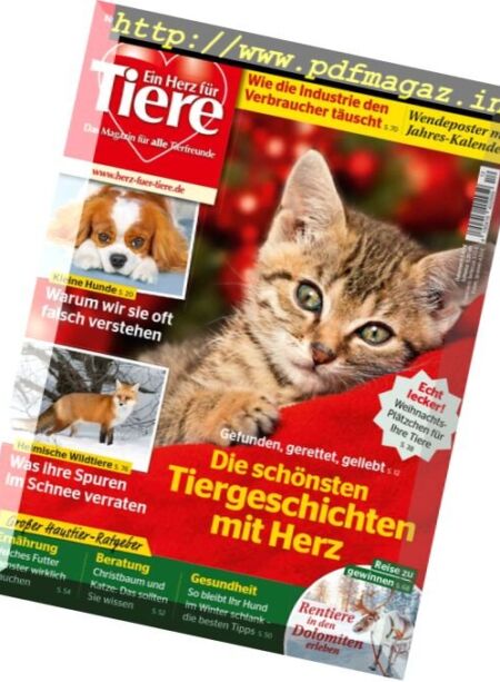 Ein Herz fur Tiere – Dezember 2016 Cover