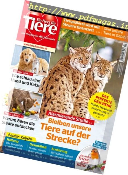 Ein Herz fur Tiere – Januar 2017 Cover