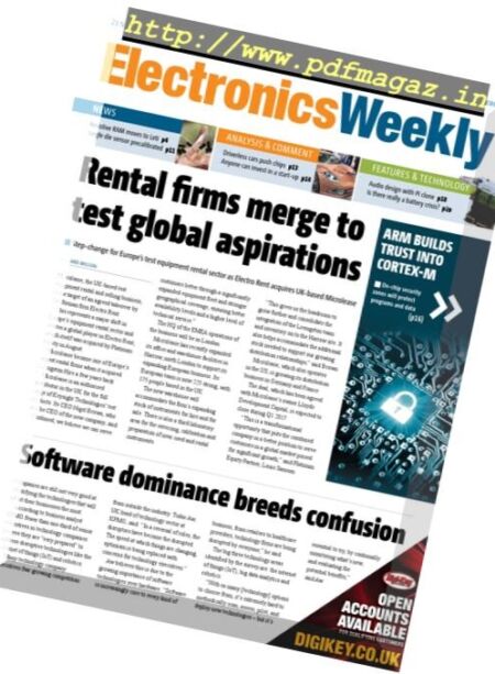 Electronics Weekly – 23 November 2016 Cover