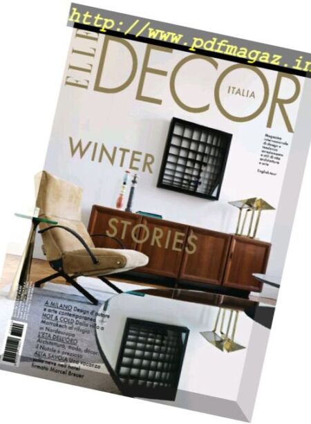 Elle Decor Italia – Dicembre 2016 – Gennaio 2017 Cover
