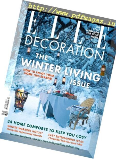Elle Decoration UK – January 2017 Cover