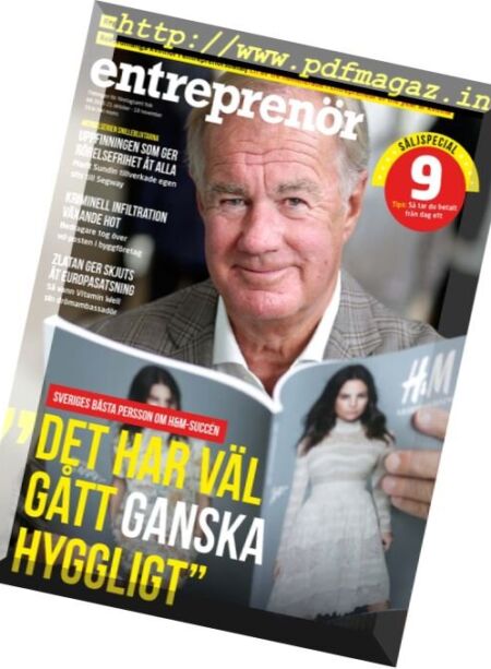 Entreprenor – Nr.8 2016 Cover