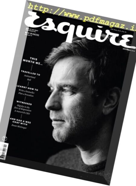 Esquire Malaysia – December 2016 Cover