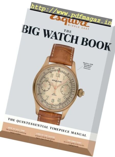 Esquire Middle East – Big Watch Book 2016 Cover