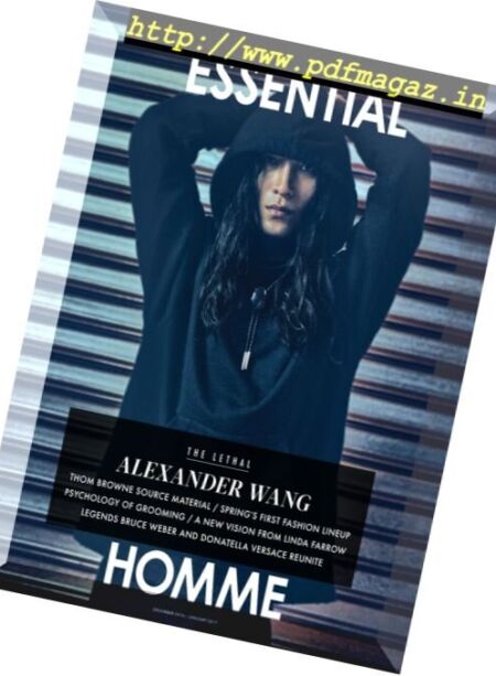 Essential Homme – December 2016 – January 2017 Cover