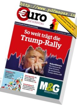 Euro am Sonntag – 19 November 2016