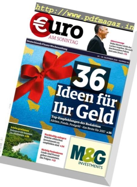 Euro am Sonntag – 24 Dezember 2016 Cover