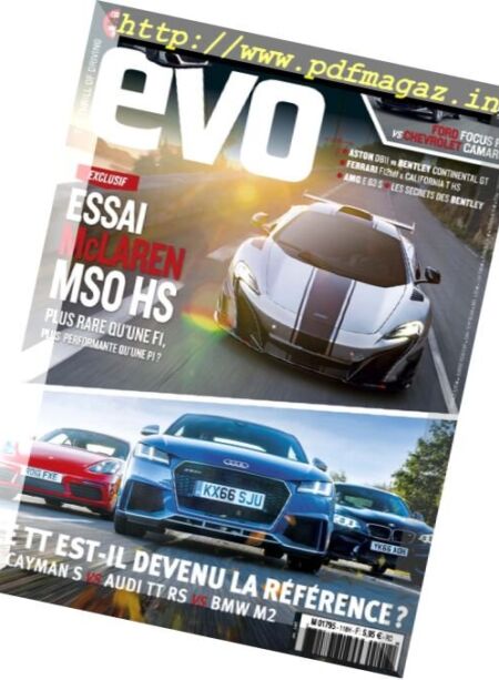Evo France – Janvier 2017 Cover