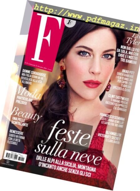 F – 21 Dicembre 2016 Cover