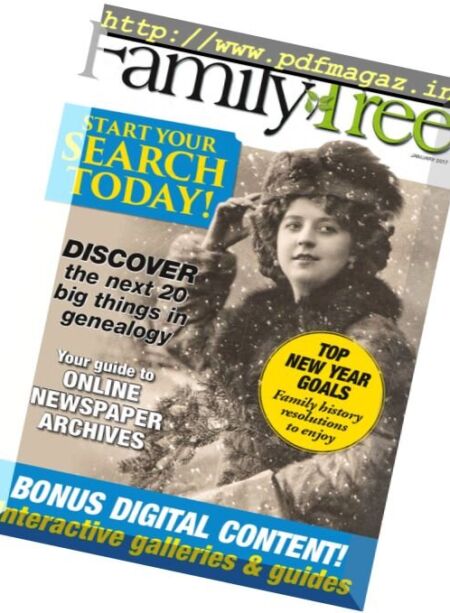 Family Tree – January 2017 Cover