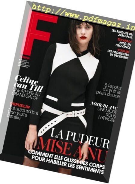Femina France – 4 Decembre 2016 Cover