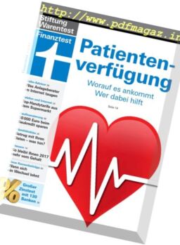 Finanztest – Januar 2017