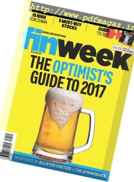 Finweek – 29 December 2016 Cover
