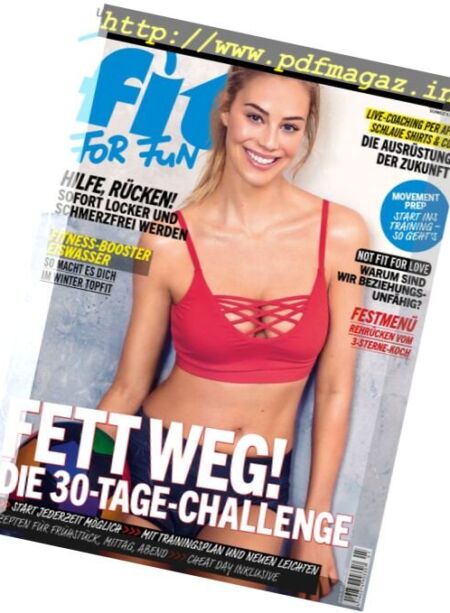 Fit For Fun – Januar 2017 Cover