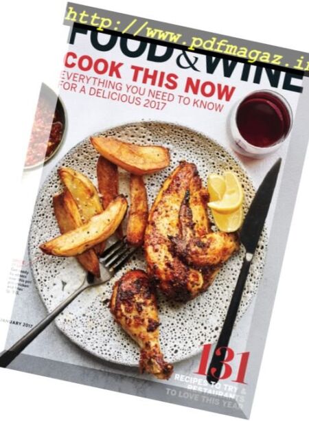 Food & Wine – January 2017 Cover