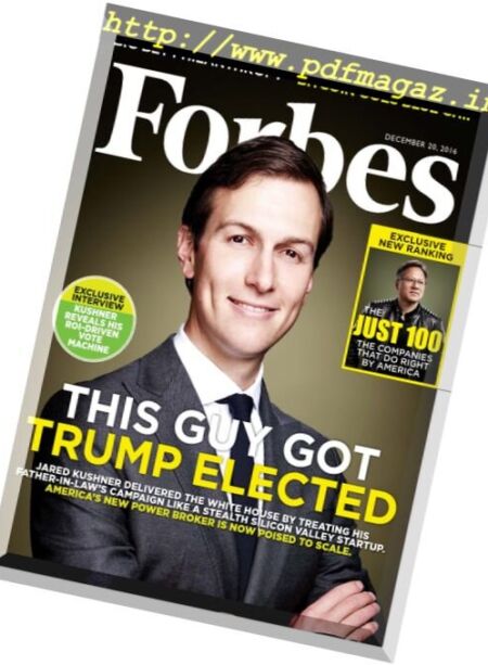Forbes USA – 20 December 2016 Cover