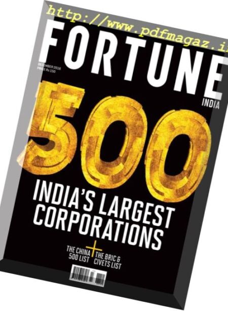 Fortune India – December 2016 Cover