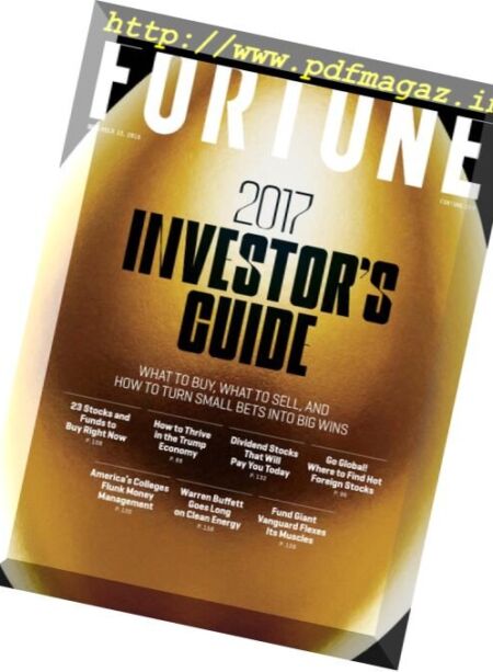 Fortune USA – 15 December 2016 Cover