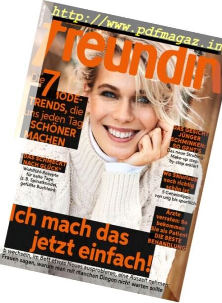 Freundin – 11 Januar 2017 Cover