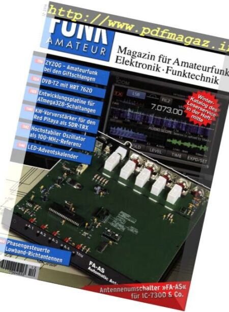 Funkamateur – Dezember 2016 Cover