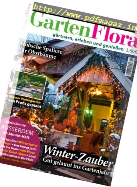 Garten Flora – Januar 2017 Cover