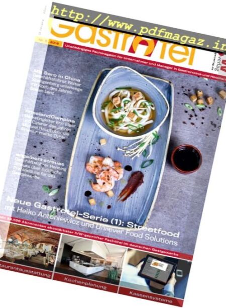 Gastrotel Magazin – Nr. 6, 2016 Cover