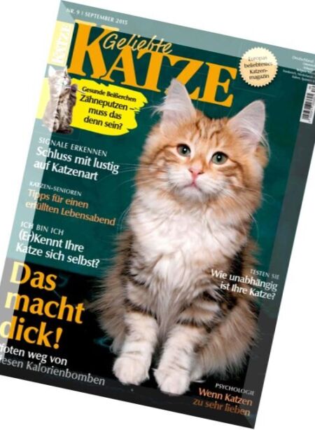 Geliebte Katze – September 2015 Cover