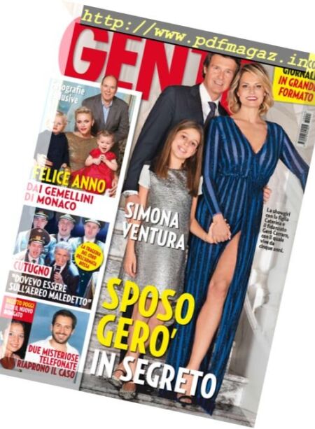 Gente Italia – 10 Gennaio 2017 Cover