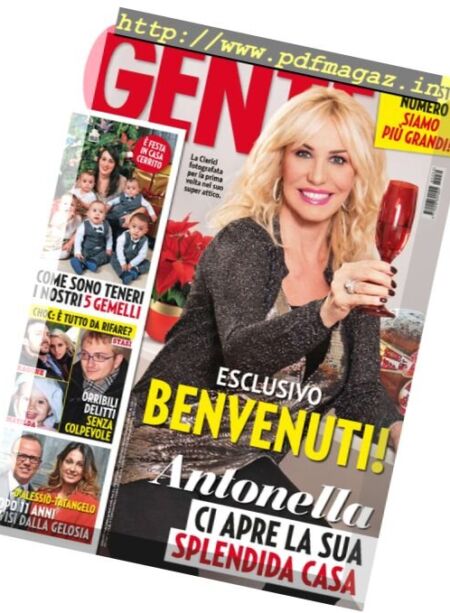 Gente Italia – 3 Gennaio 2017 Cover