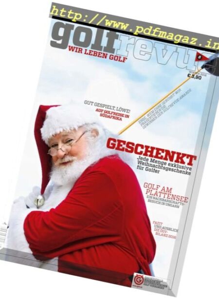 Golfrevue – Winter 2016 Cover